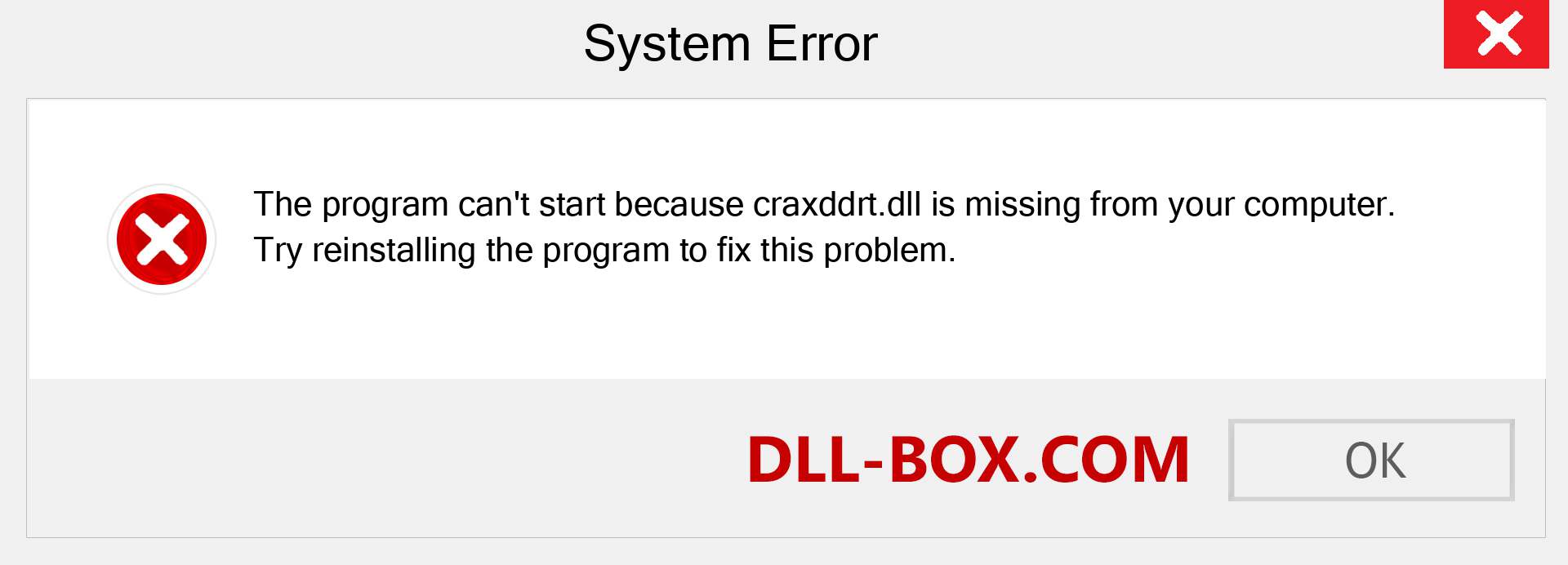  craxddrt.dll file is missing?. Download for Windows 7, 8, 10 - Fix  craxddrt dll Missing Error on Windows, photos, images